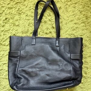 Black TAH Purse with Red Interior (with Shoulder Strap)